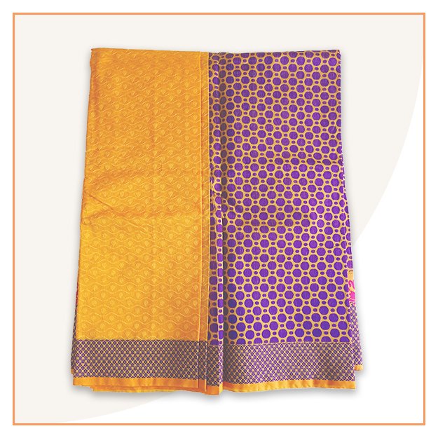 Yellow Silk Cotton Saree